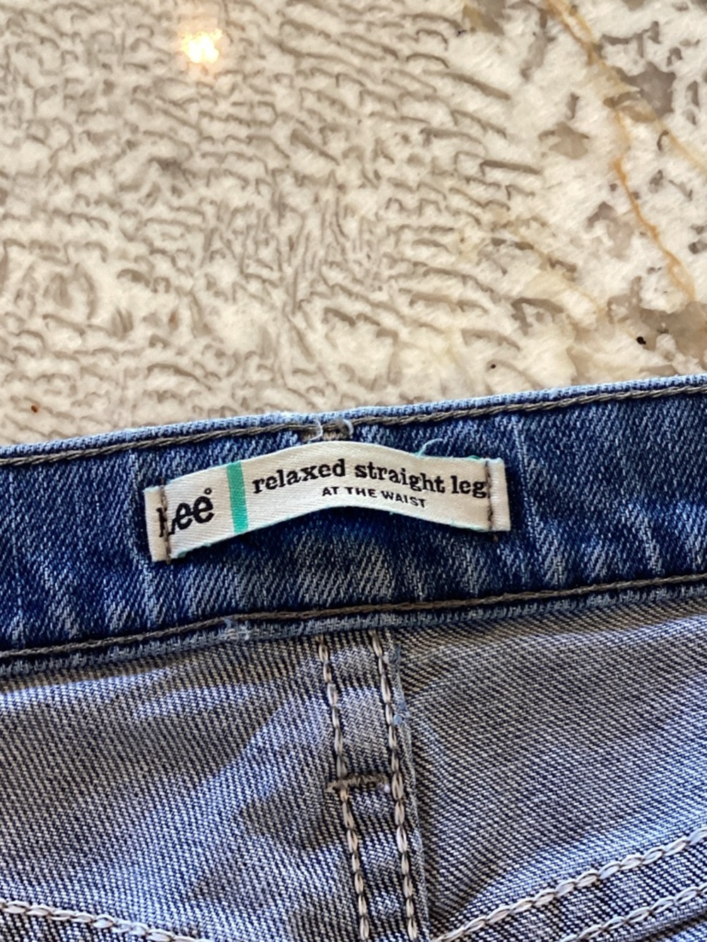 Lee Relaxed Straight Jeans Size 8M Blue Denim High Rise 3051849 - Picture 8 of 12